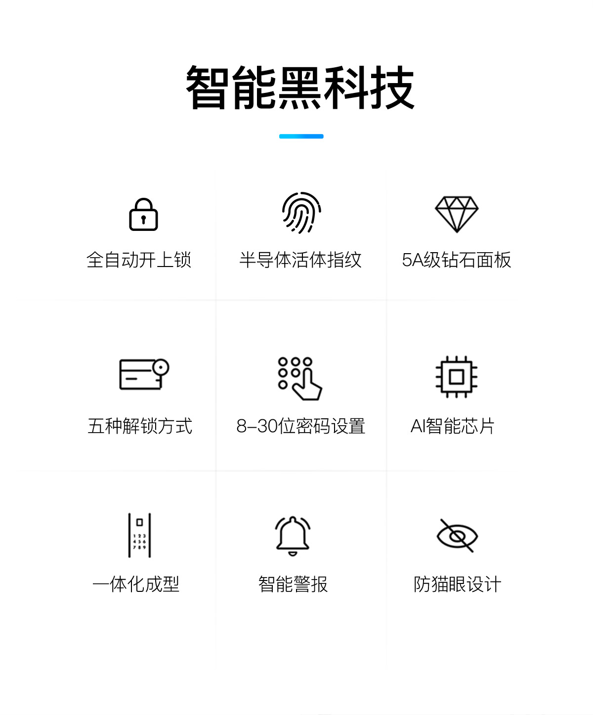 全自动智能锁A8
