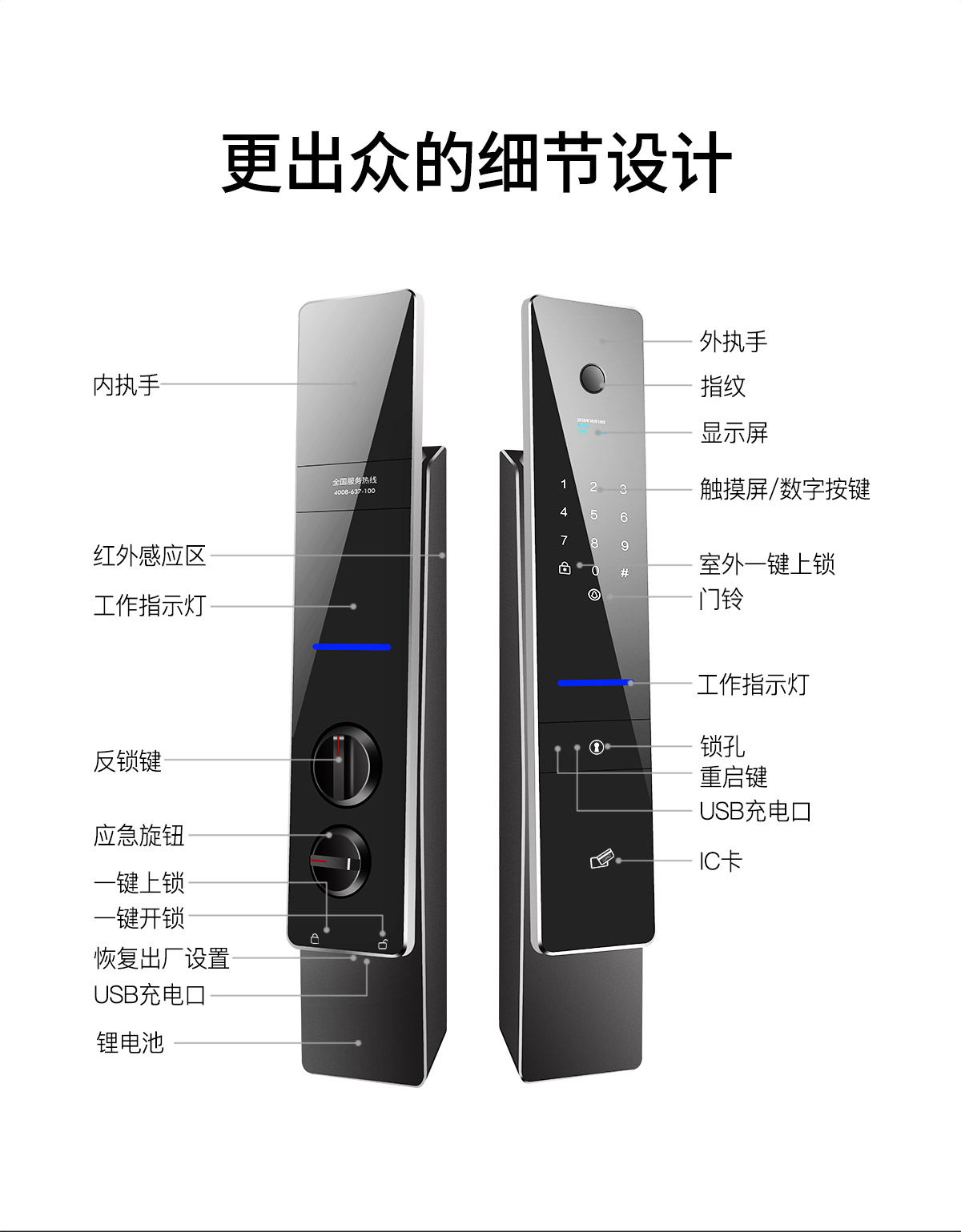 全自动智能锁A8